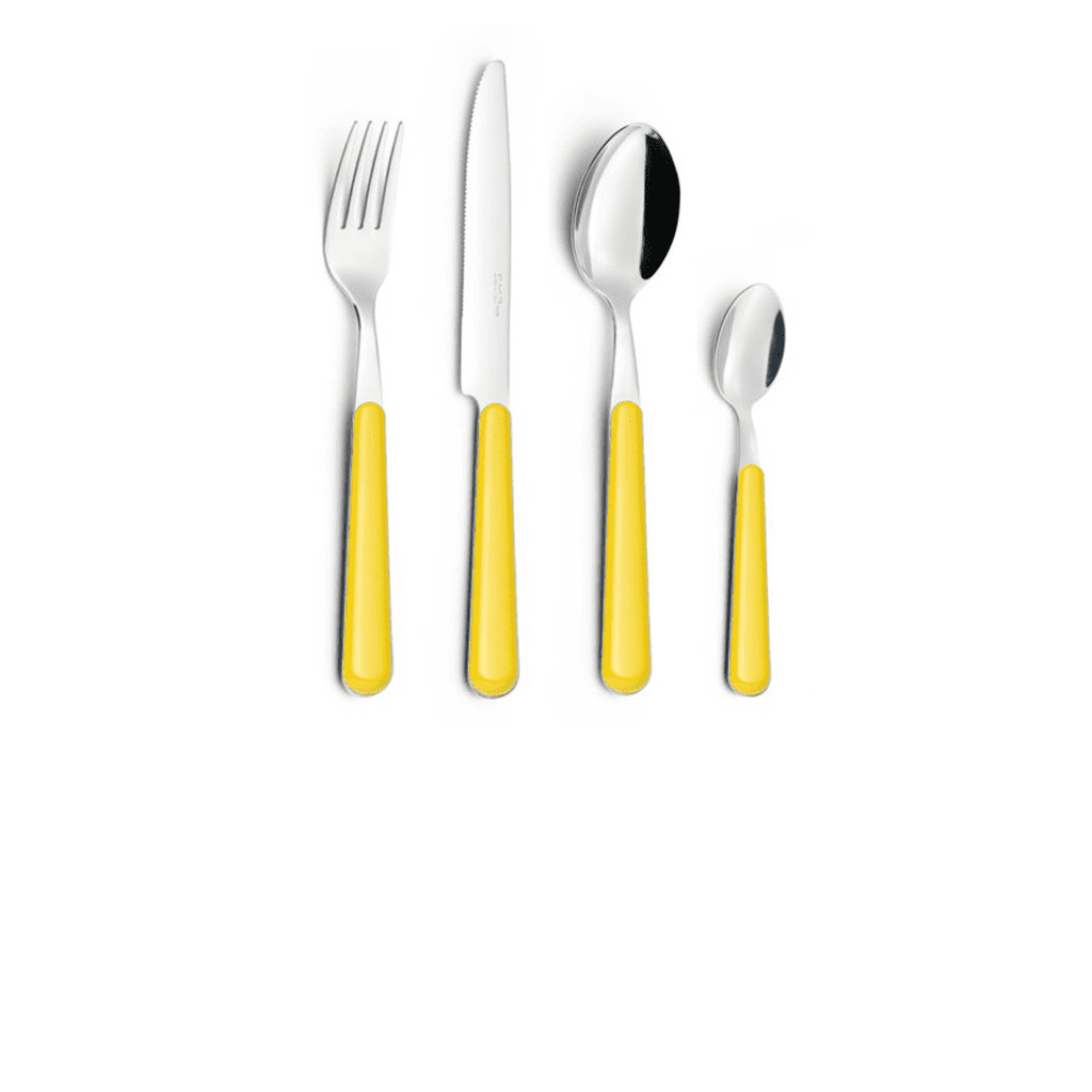 EME Brio Yellow 17 Ice Cream Spoon /6 - Afbeelding 2