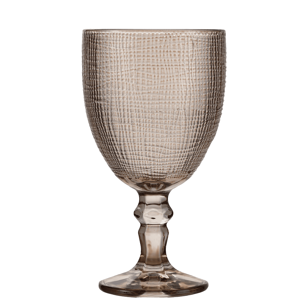 Arca PELLE Wine Glass Taupe, 35cl, 9.1x16.5cm, giftbox /6